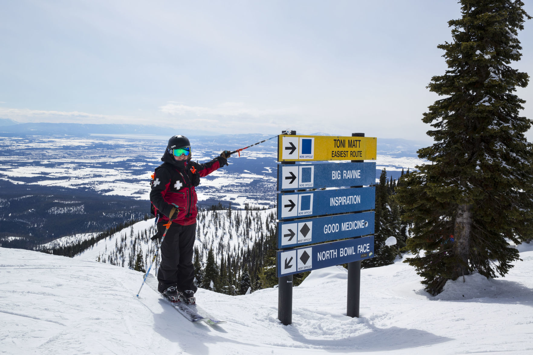 Kate Atha loves to ski